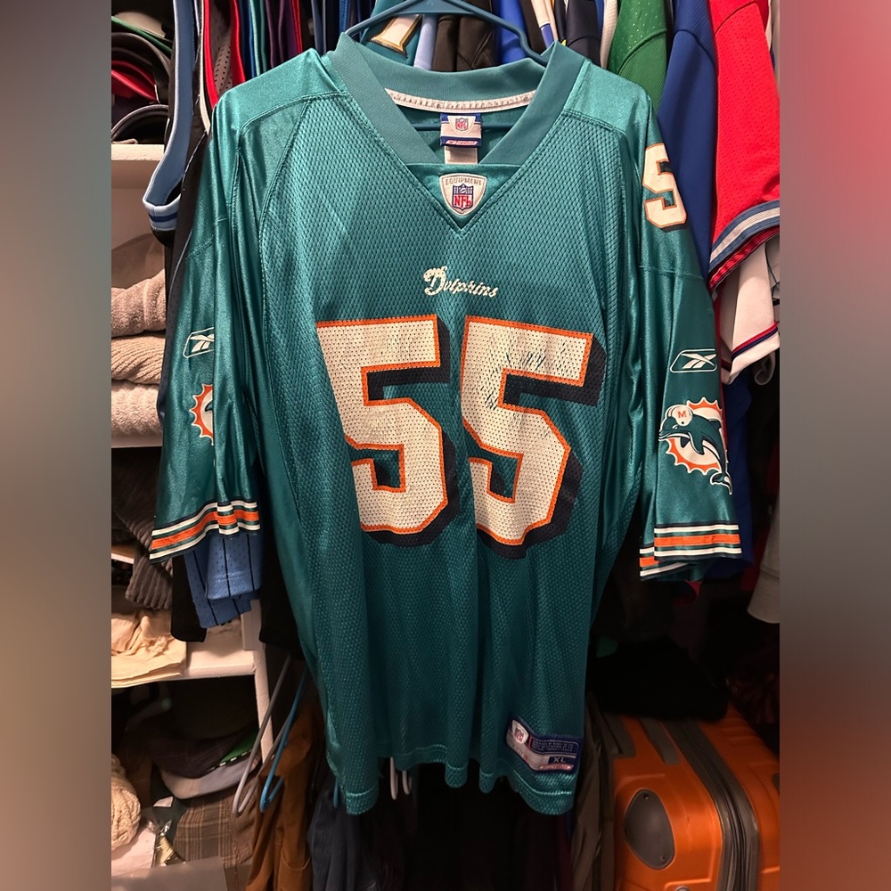 Junior Seau Miami Dolphins Jersey XL